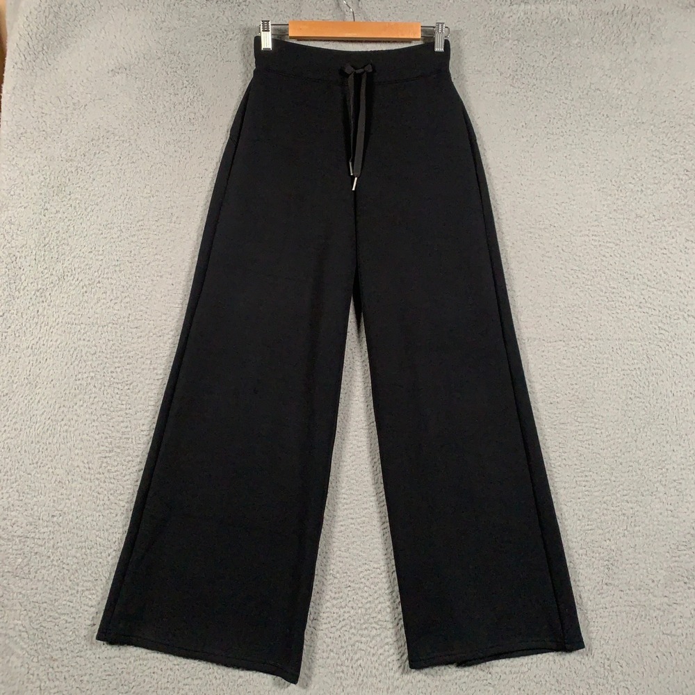 Spanx AirEssentials Wide Leg Pants Women's Small S Black Pull On Athleisure